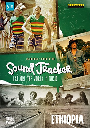 DVD cover for "Sound Tracker: Ethiopia" featuring images of Ethiopian musicians and cultural scenes.