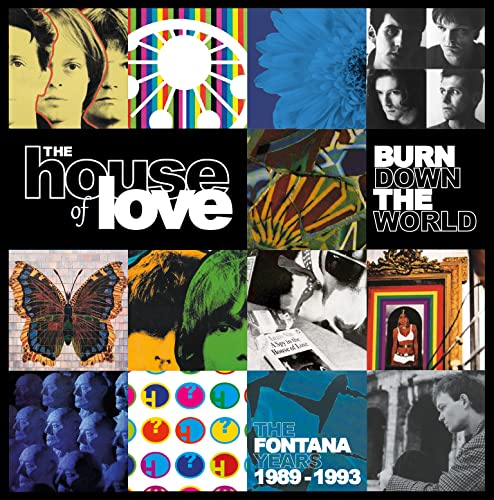 CD album cover for The House of Love, collage of images.
