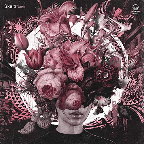 Album cover featuring a person's head with flowers and abstract designs.