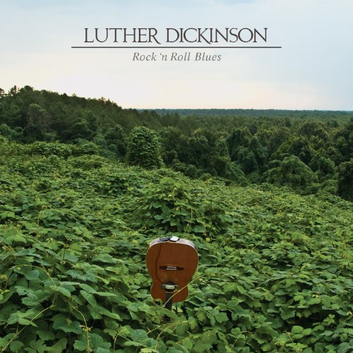 Album cover with a guitar in a field, titled "Luther Dickinson - Rock 'n' Roll Blues".