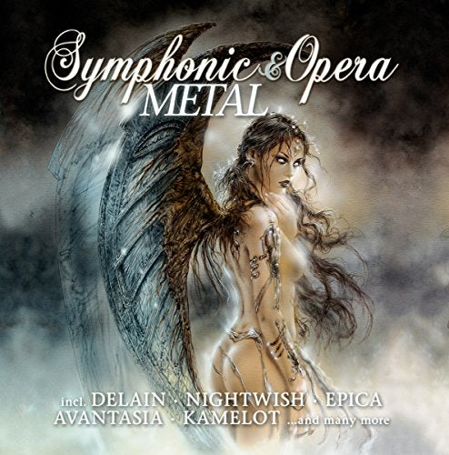 Album cover featuring a winged woman with ornate script and band names.