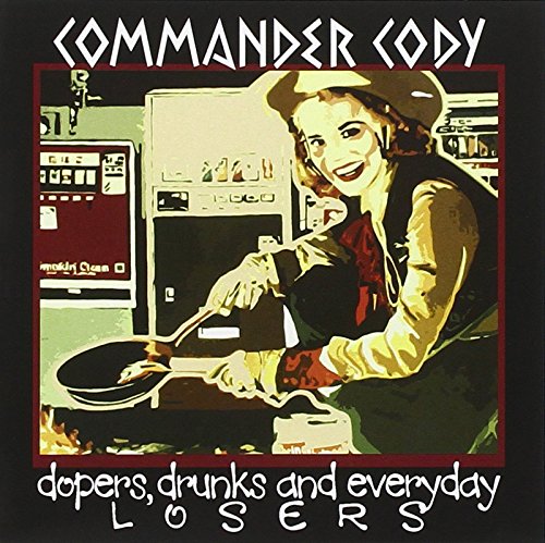 "Album cover with a man cooking in a kitchen, wearing a cowboy hat."