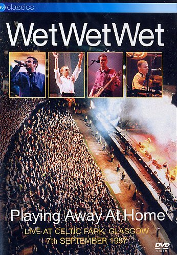 Wet Wet Wet concert DVD cover with band members and crowd scene.