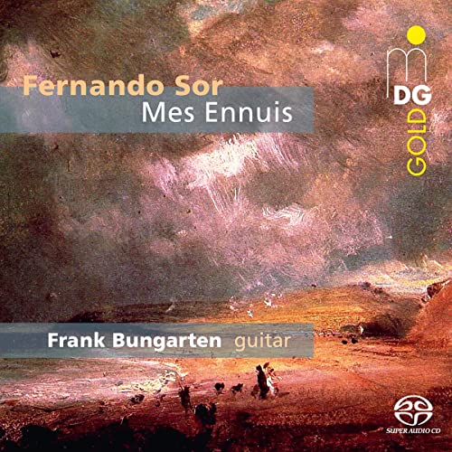 CD cover for Fernando Sor’s “Mes Ennuis” by Frank Bungarten, with landscape art.