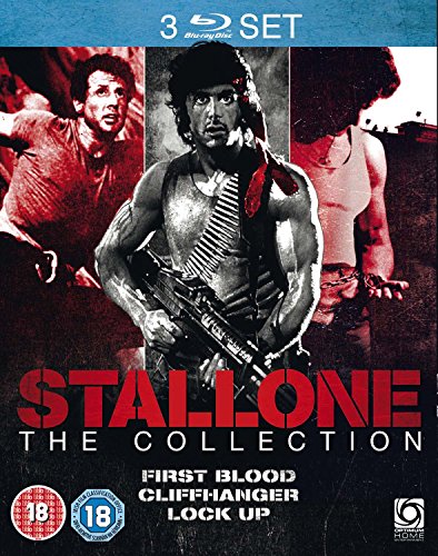 Sylvester Stallone Blu-ray collection cover featuring action film stills.