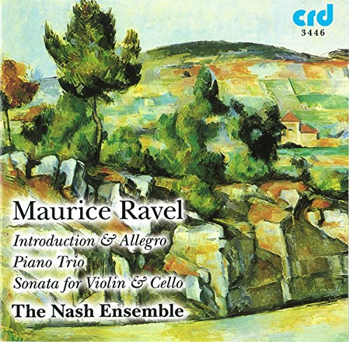 CD cover featuring a landscape painting with black text listing the artist and compositions.