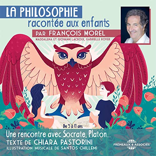 CD cover: colorful illustration of an owl, children, and text in French.