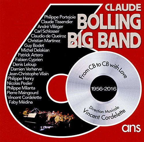 CD cover for Claude Bolling Big Band’s “60 Years!” with band member names.