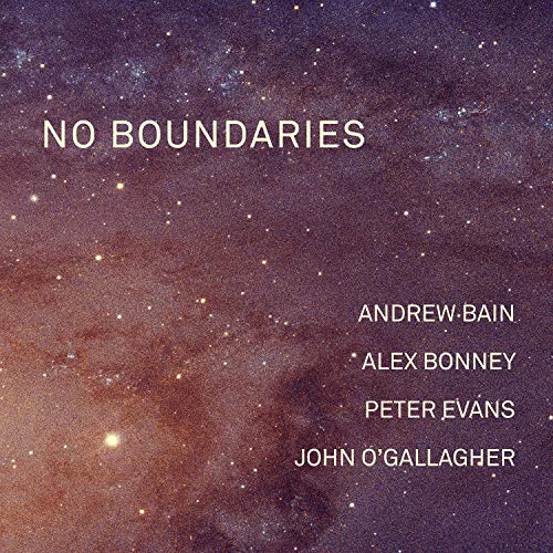 Album cover with a starry galaxy background and white text listing the artists' names.