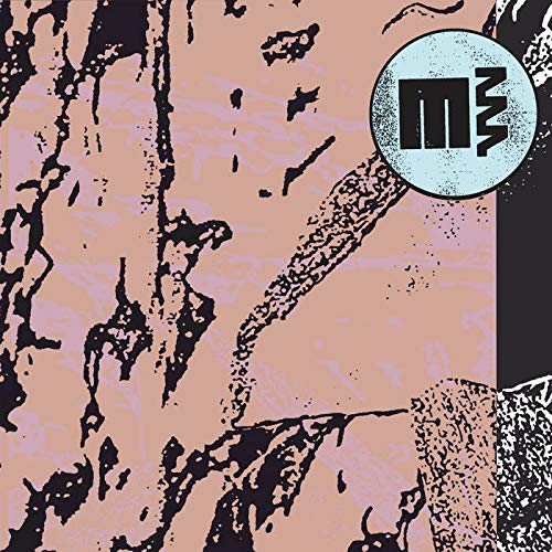 CD cover with abstract pink and black textures, and a blue circular logo.