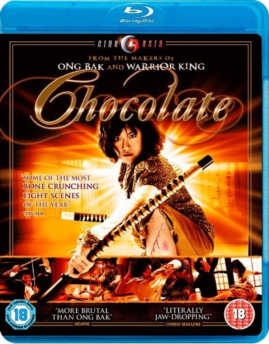 "Blu-ray case with a cover featuring a woman holding a staff, surrounded by action scenes."