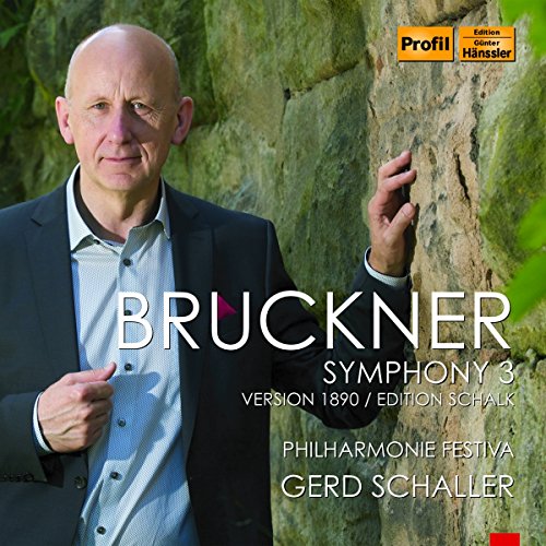 Bruckner Symphony 3 CD cover featuring a bald man in a suit.