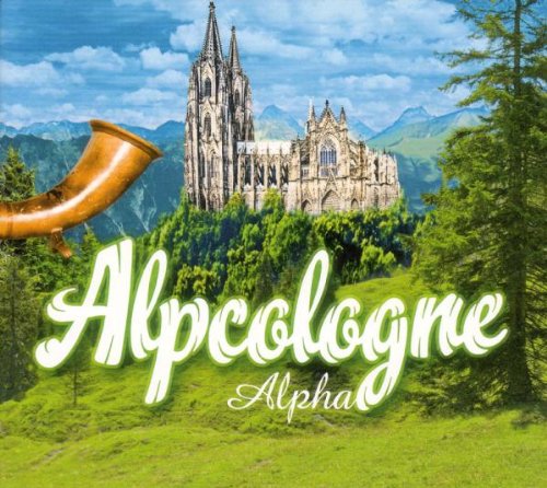 The product cover for "Alpcologne - Alpha" features a gothic cathedral surrounded by trees and mountains.