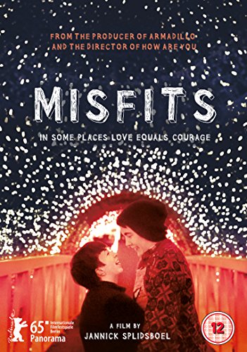 DVD cover for "The Misfits" showing two people facing each other under confetti.