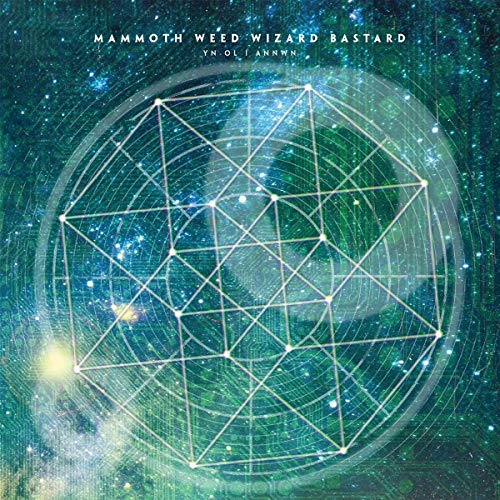 CD cover with geometric lines, nebula background, and central animal shape.