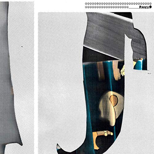 The image is a vinyl record cover with a partially obscured abstract design and the word "PAREDO".