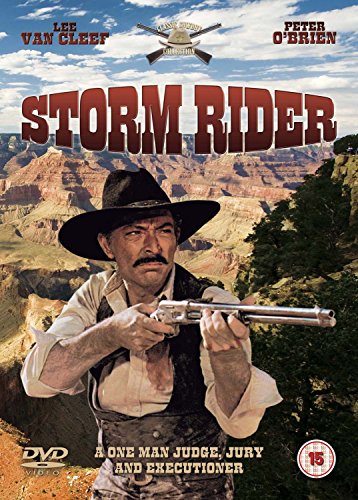 DVD cover for "Storm Rider" featuring a cowboy with a gun.