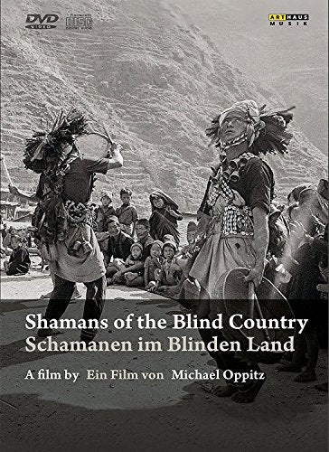 DVD case for documentary “Shamans of the Blind Country” featuring shamans.
