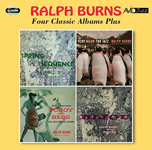 "Yellow CD cover featuring collage of four Ralph Burns album covers."