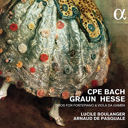 A CD cover featuring a person in ornate, floral 18th-century attire.