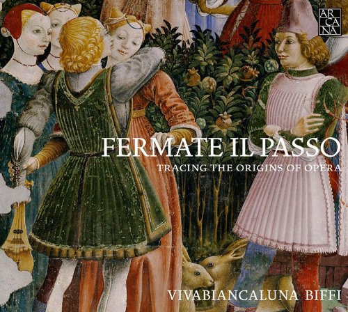 "CD cover featuring Renaissance painting of people in period clothing, with text overlay."