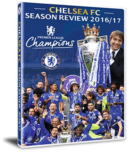Chelsea FC 2016/17 season review DVD cover with players and manager.