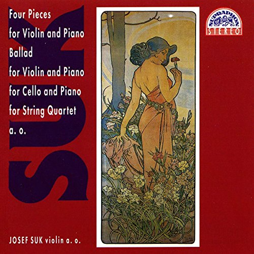 CD cover for Josef Suk’s chamber works, featuring Art Nouveau illustration.