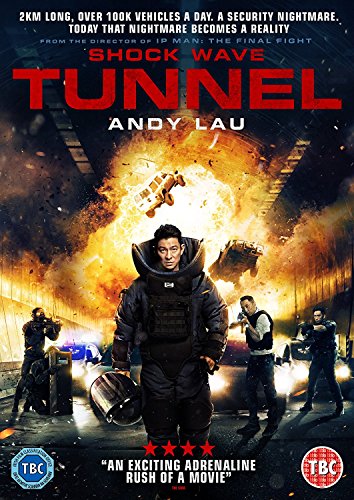 "Movie cover for 'Shock Wave' featuring a man in a black tactical suit."