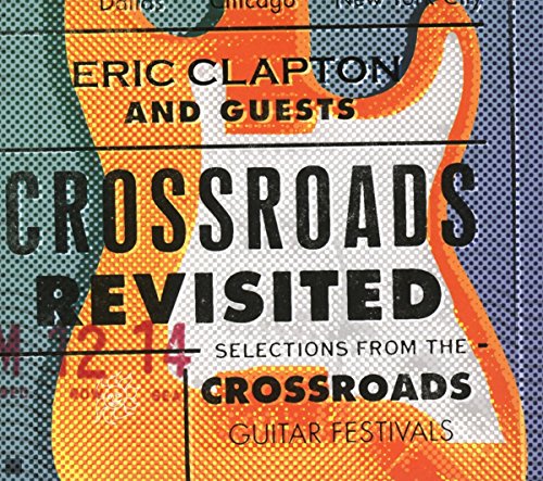 "Album cover with 'Crossroads Revisited' text on multicolored halftone background."