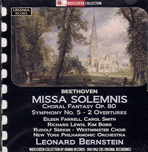 "CD cover featuring a serene landscape painting with a cathedral and trees."