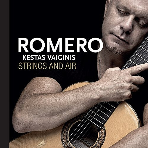 "Album cover featuring a man playing an acoustic guitar against a black background."