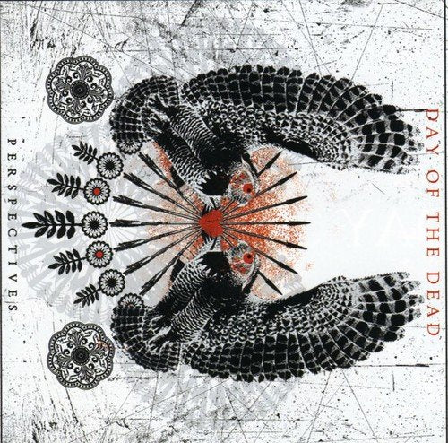 Album cover with black peacocks, floral designs, and text on a white distressed background.