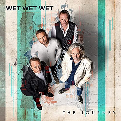 Wet Wet Wet band members on album cover with textured background.