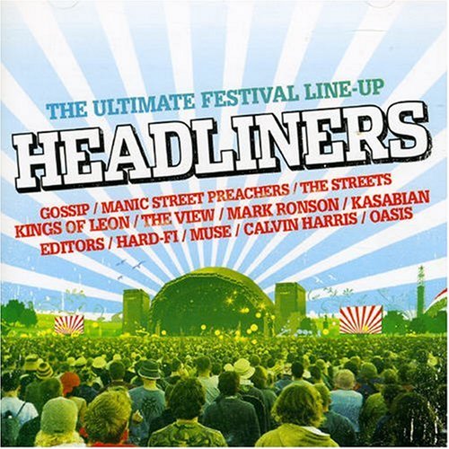 CD cover for “Headliners” featuring a festival crowd and stage.