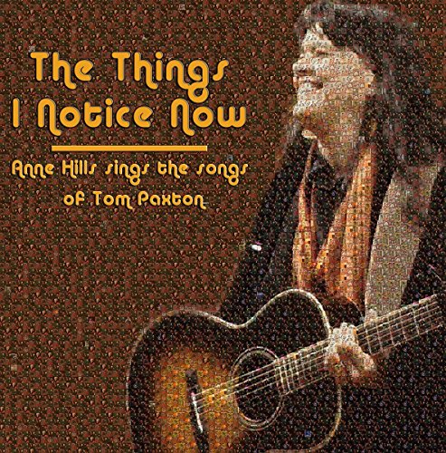 Album cover featuring a woman playing guitar, with brown background and yellow text.