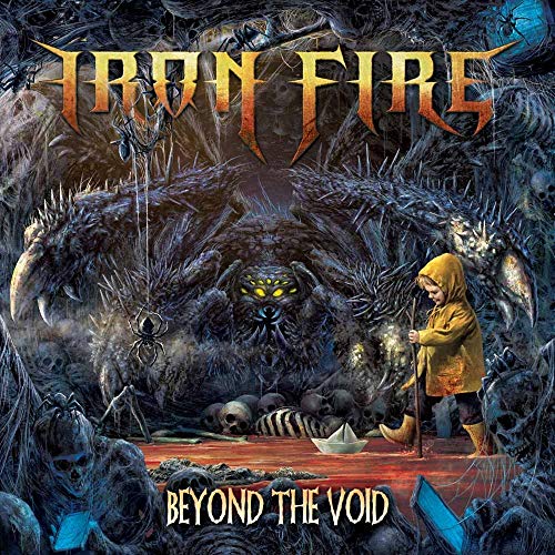 Album cover: fantasy art with a monster, child, and skulls.