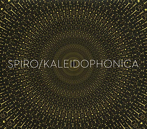 CD cover for Spiro’s Kaleidophonica, featuring a dark radial burst design.