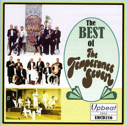 Album cover with three photos of The Temperance Seven band in various poses.
