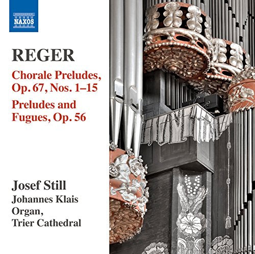 "CD cover featuring a decorated organ with text on a white background."