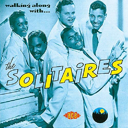 1950s photo of The Solitaires, a four-man vocal group in suits.