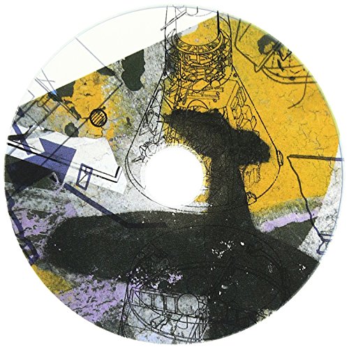 CD artwork with abstract collage of yellow, black, and white shapes.