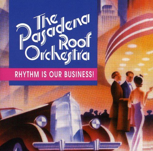 "Album cover art featuring vintage illustration of a car and dancing couple."