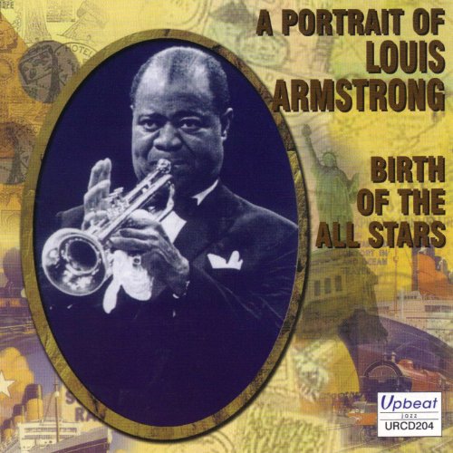 CD cover featuring Louis Armstrong playing trumpet in an oval portrait.
