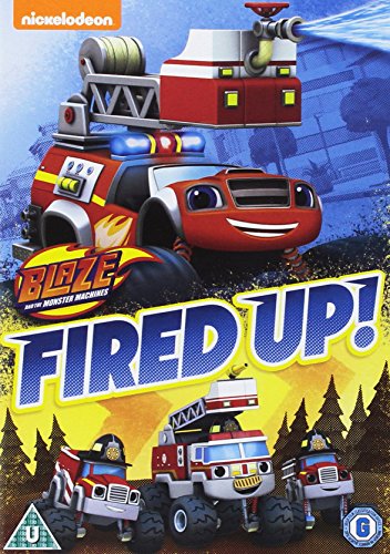 Blaze and the Monster Machines DVD cover featuring red monster trucks.