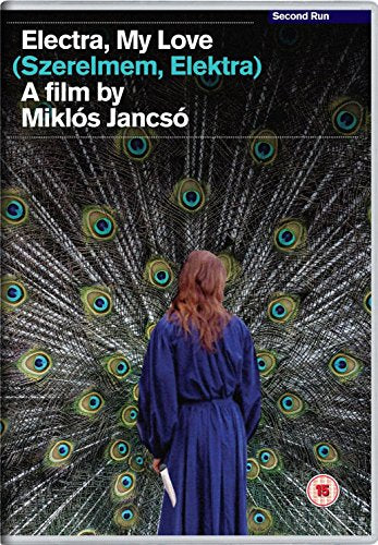 DVD cover for āElectra, My Loveā featuring a woman and peacock feathers.