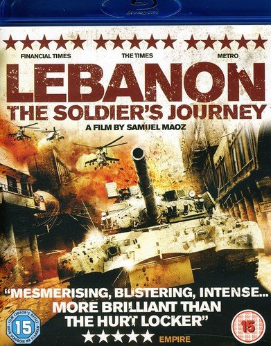 Lebanon: The Soldier's Journey" Blu-ray cover with war imagery and tank.