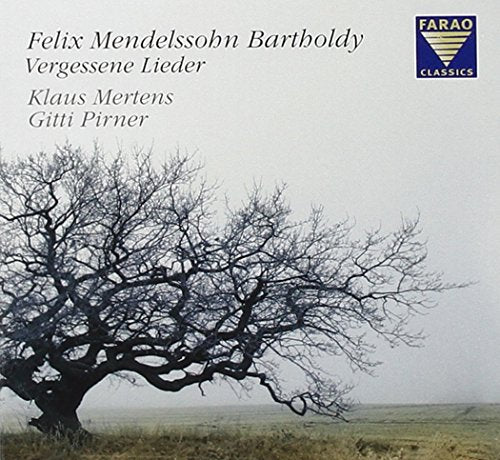 CD cover featuring a bare tree in a misty field, classical music branding.