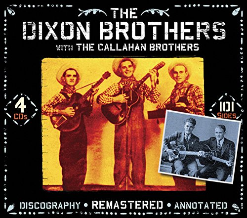 "CD cover featuring sepia-toned photo of three men holding stringed instruments."
