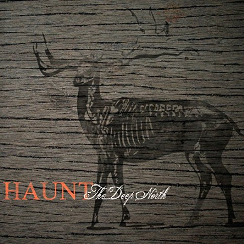 CD cover: ghostly deer skeleton image on weathered wood texture.