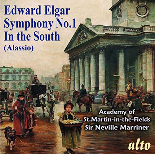 CD cover: painting of a European town scene with figures and horses.